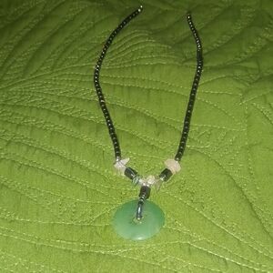 Elegant Green Beaded Necklace